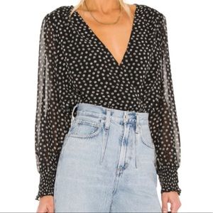 Sanctuary Cafe Blouse Petite Fleur Daisy Print M